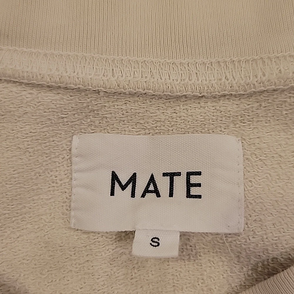 Mate The Label Crewneck Sweater Cream Moon Organic Cotton Small - Picture 3 of 4